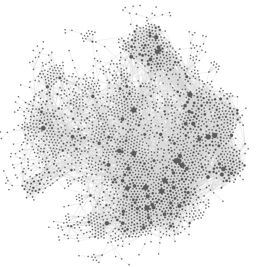 My oh-so-beautiful Obsidian knowledge graph with ~3,000 interconnected notes. I look at this at least once a day on Obsidian to get a dopamine boost.